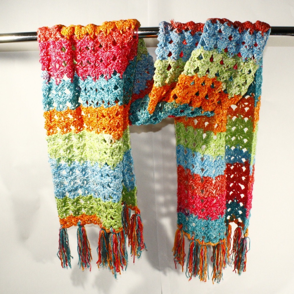 Crochet Long Scarf | Reboso